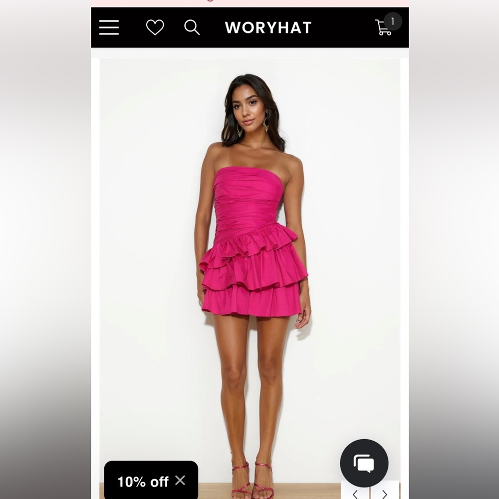 HOT PINK HOMECOMING DRESS